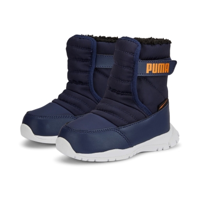 Puma Zimowe Buty Nieve (wodoodporne/ocieplane) granatowe dla małych dzieci